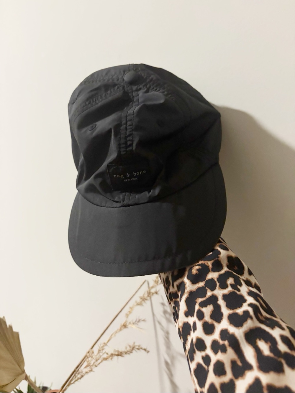 rag & bone Black Logo Baseball Cap